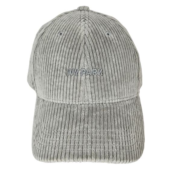 ADIDAS IVY PARK Strapback Corduroy Gray Cap Hat - Rare, Trendy and Comfortable - Picture 1 of 11